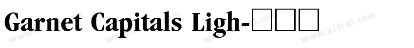 Garnet Capitals Ligh字体转换